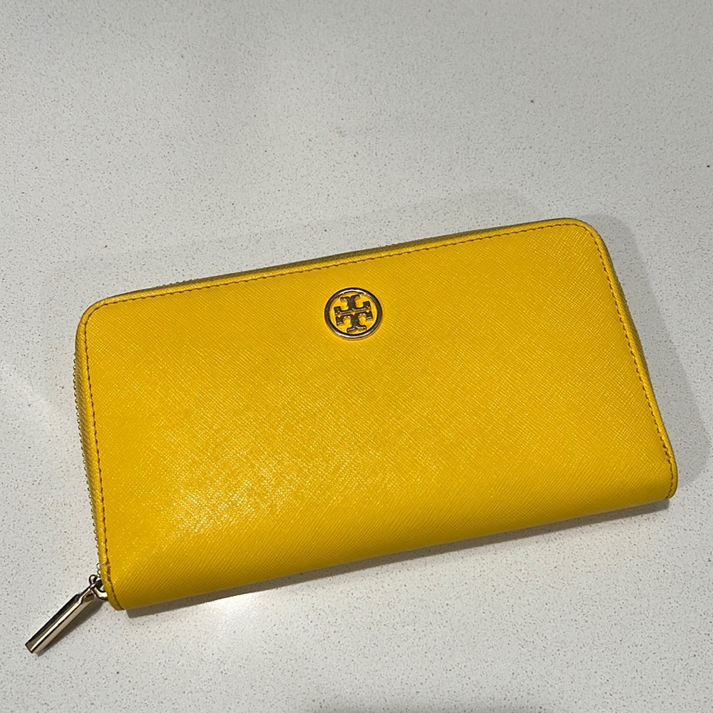 Authentic Yellow Tory Burch Wallet
